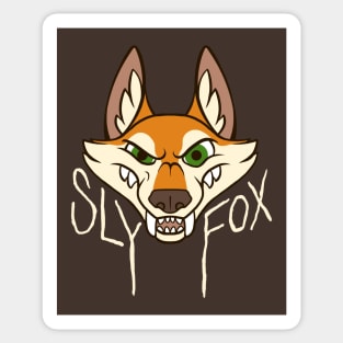 Sly Fox - Light Text Sticker